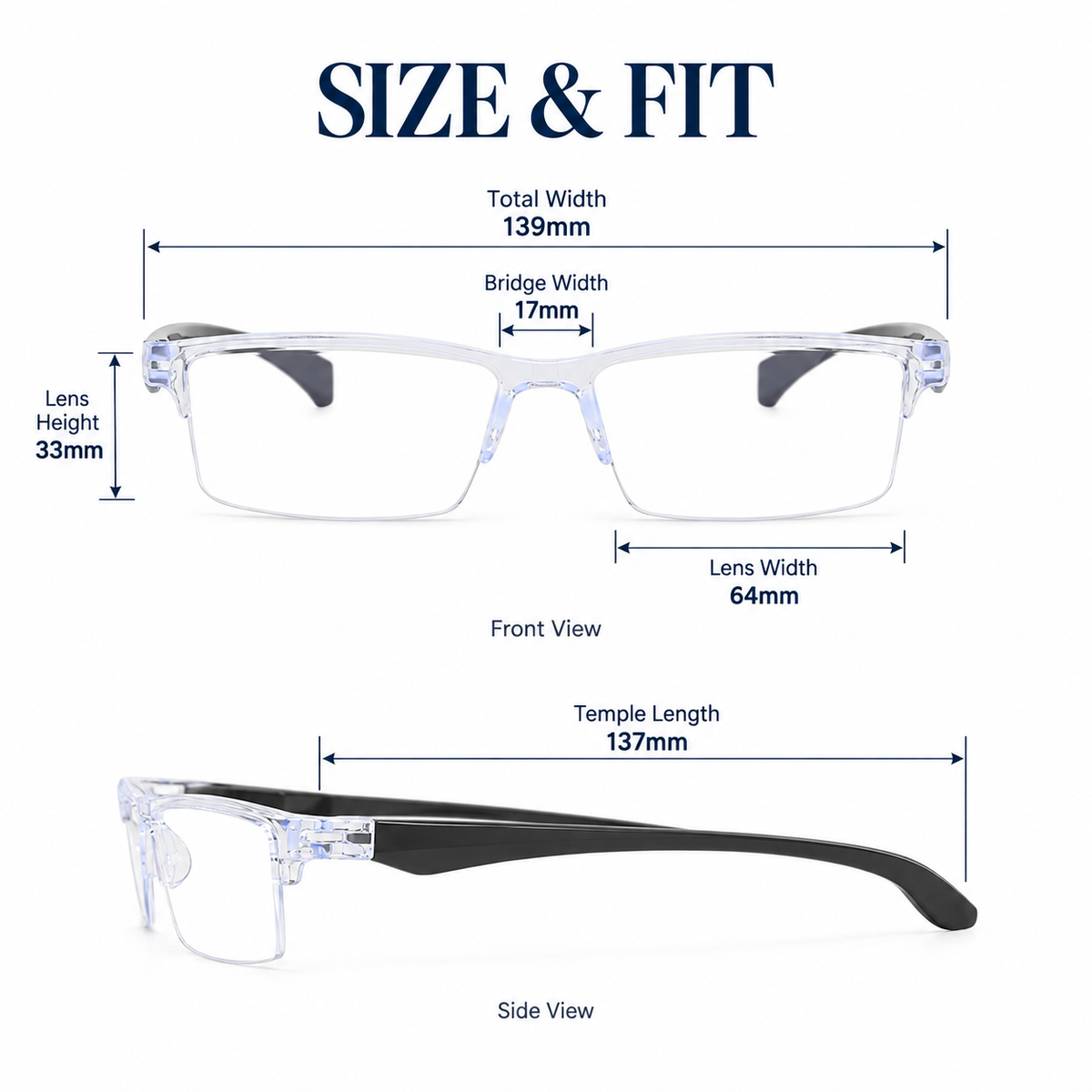 ⏳ FINAL 24 HOURS · 50% OFF👓Smart Focus Blue Light Reading Glasses
