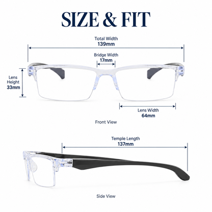 ⏳ FINAL 24 HOURS · 50% OFF👓Smart Focus Blue Light Reading Glasses