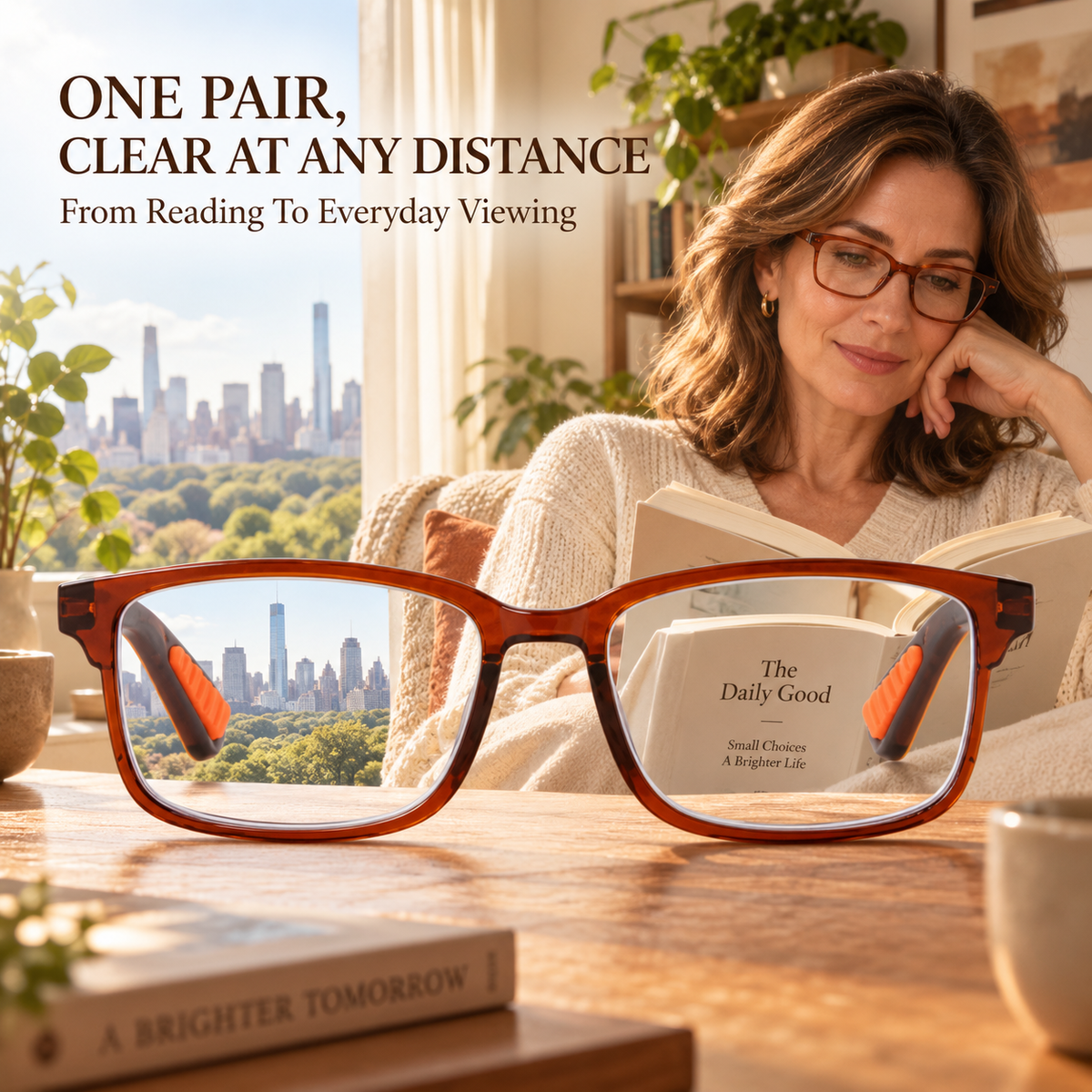 🔥LAST DAY 50% OFF ✨ Clear Vision Blue Light Reading Glasses