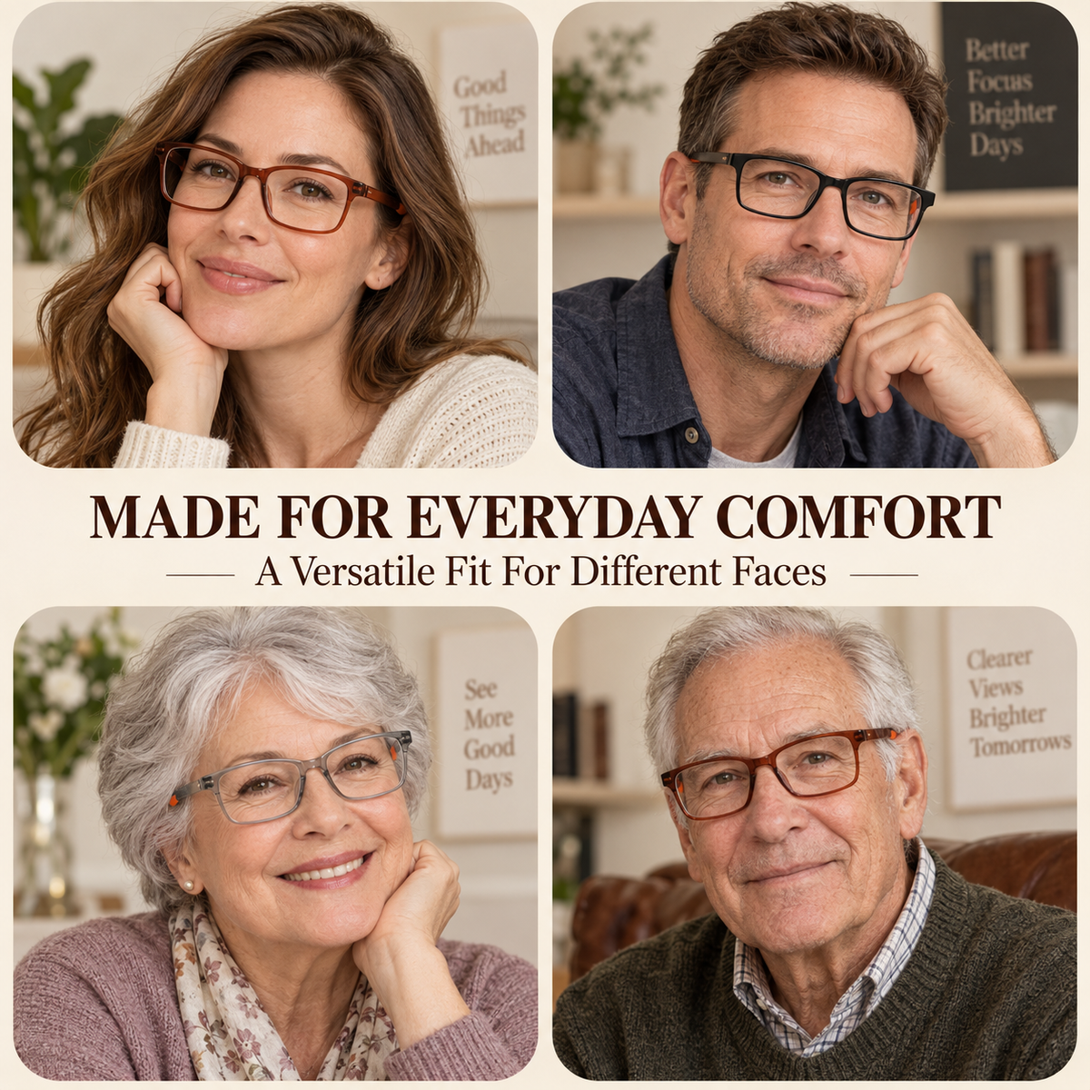 ⏳FINAL 24 HOURS · 50% OFF👓Classic Square Smart Zoom Reading Glasses