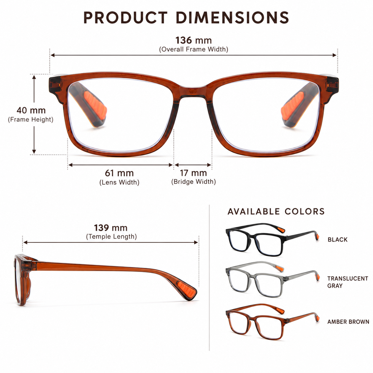 ⏳FINAL 24 HOURS · 50% OFF👓Classic Square Smart Zoom Reading Glasses