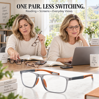 🔥LAST DAY 70% OFF ✨  Smart Zoom Progressive Reading Glasses
