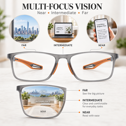 🔥LAST DAY 70% OFF ✨  Smart Zoom Progressive Reading Glasses