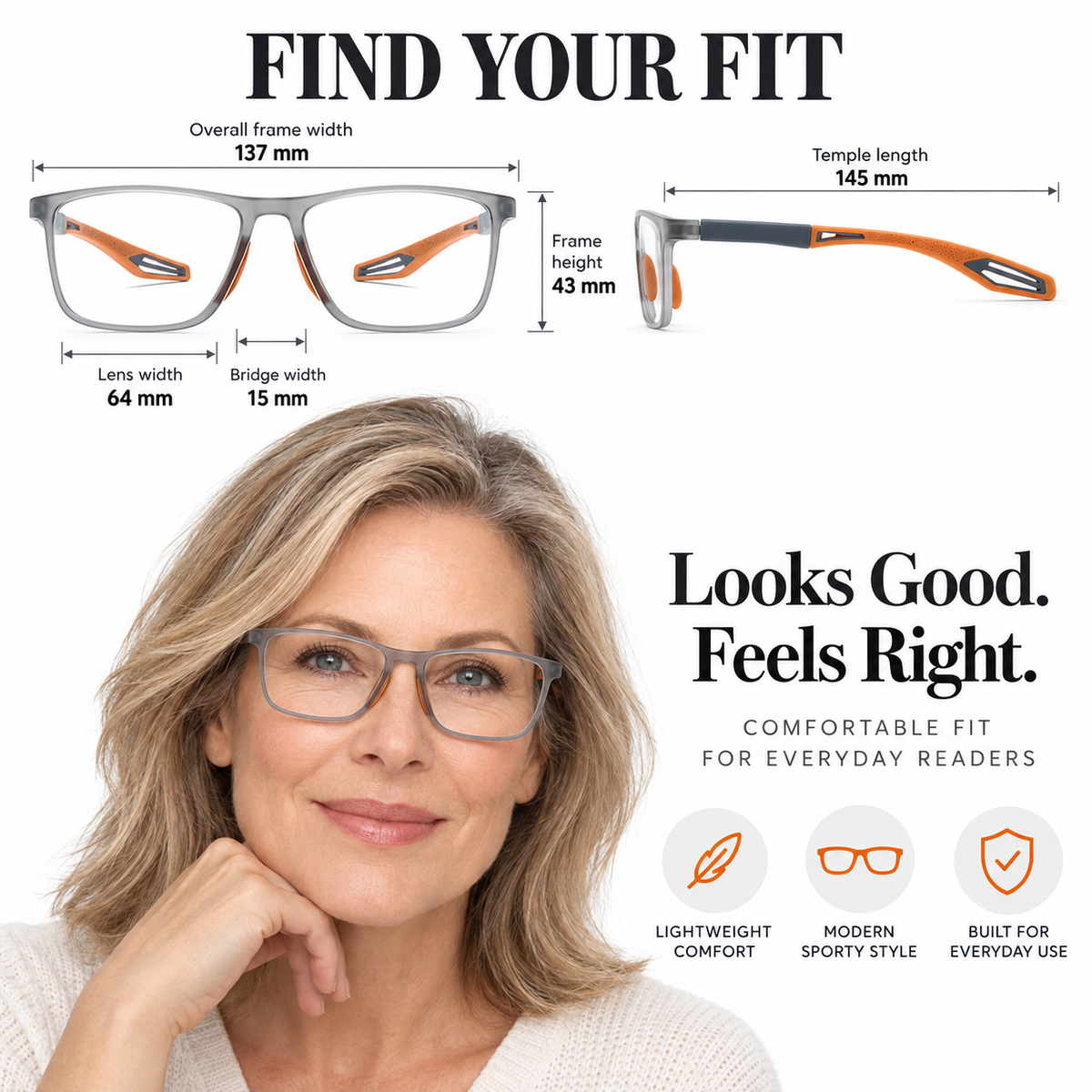 🔥LAST DAY 70% OFF ✨  Smart Zoom Progressive Reading Glasses