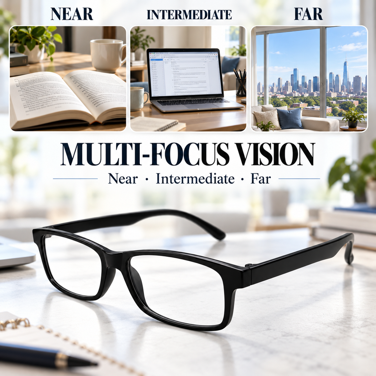 🔥LAST DAY 50% OFF ✨ Clear Vision Blue Light Reading Glasses