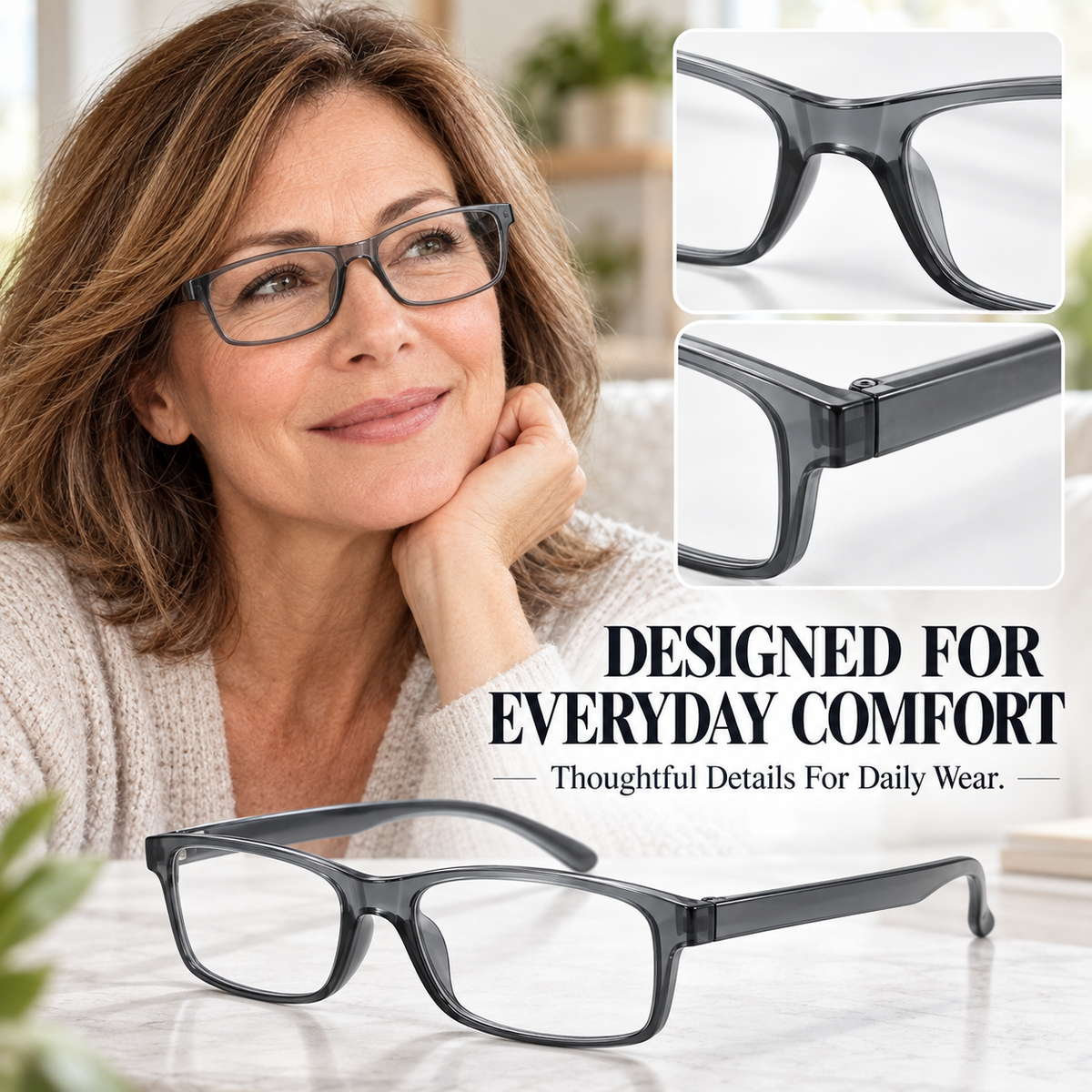 🔥LAST DAY 50% OFF ✨ Clear Vision Blue Light Reading Glasses