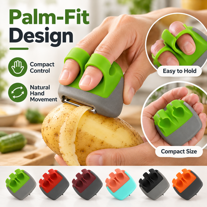🔥LAST DAY 50% OFF ✨Palm Vegetable Peeler Set – Soft Grip Handheld Fruit & Veggie Peeler