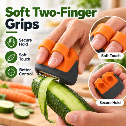 🔥LAST DAY 50% OFF ✨Palm Vegetable Peeler Set – Soft Grip Handheld Fruit & Veggie Peeler
