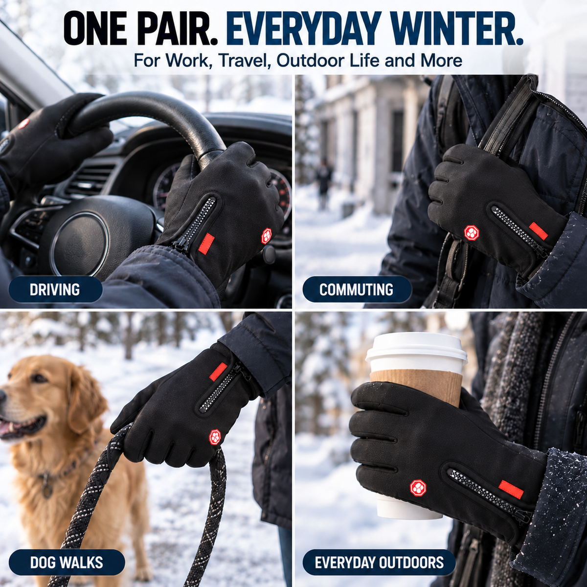 🔥LAST DAY 50% OFF ✨Waterproof Touchscreen Gloves for Outdoor Working