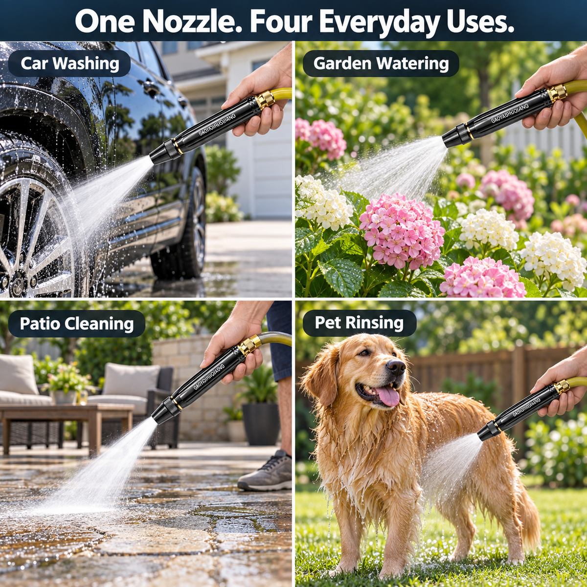 ⏳ FINAL 24 HOURS · 50% OFF💦Powerful High-Pressure Home Car Wash & Garden Sprayer