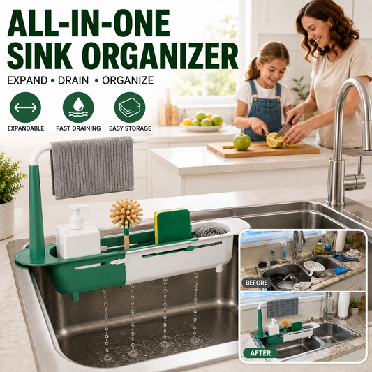 Dobryla® Updated Telescopic Sink Storage Rack