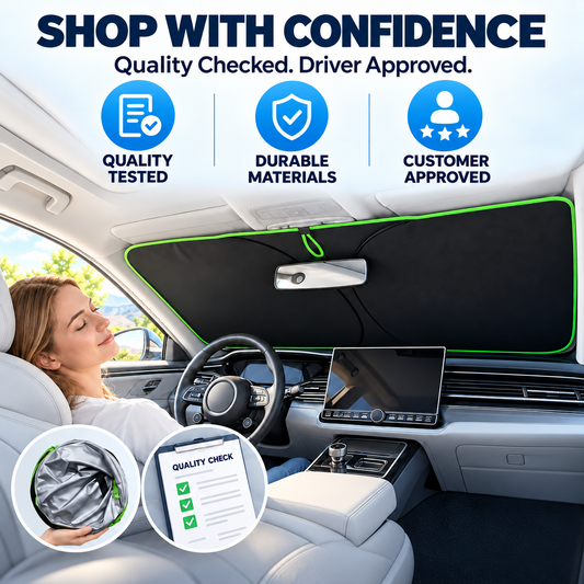 ⏳ FINAL 24 HOURS · 50% OFF🚗Portable Heat-Insulating Vehicle Sunshade, Upgraded Thickened Front Window Sun Shade