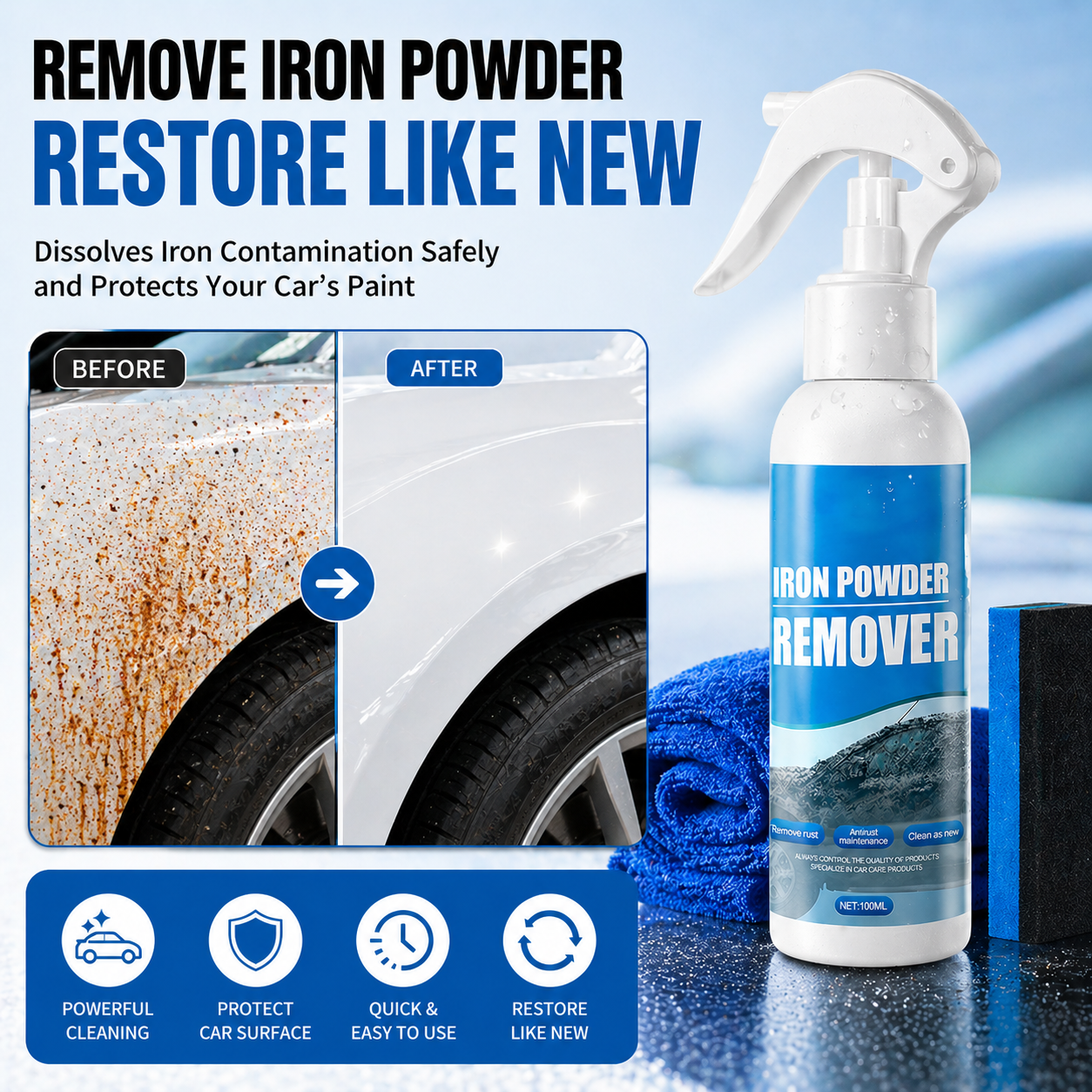 🚘🚗LAST DAY 50% OFF ✨Rust-preventing cleaning spray