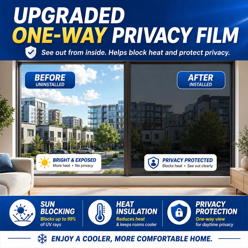 Dobryla® One-Way Mirror Window Film – Heat Control & UV Protection