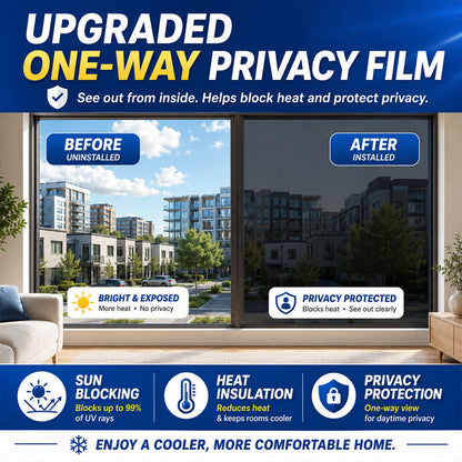Dobryla® One-Way Mirror Window Film – Heat Control & UV Protection