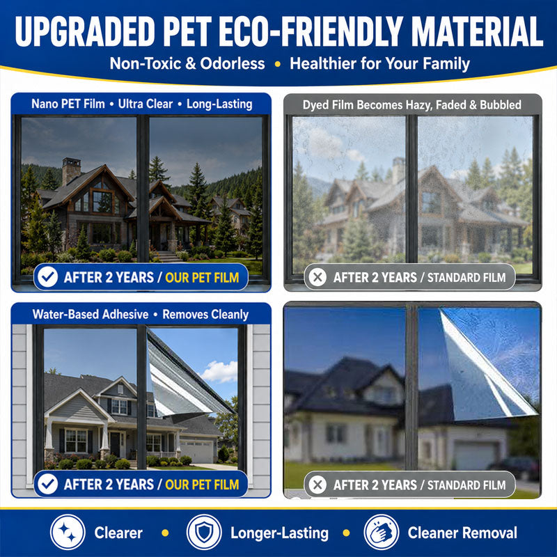 Dobryla® One-Way Mirror Window Film – Heat Control & UV Protection