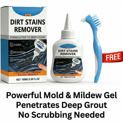 🔥LIMITED SALE 50% OFF!!💥Mold Remover Gel with Scrub Brush – Heavy Duty Mildew Stain Cleaner for Washer Gasket, Shower Caulk, Tile Grout & Bathroom