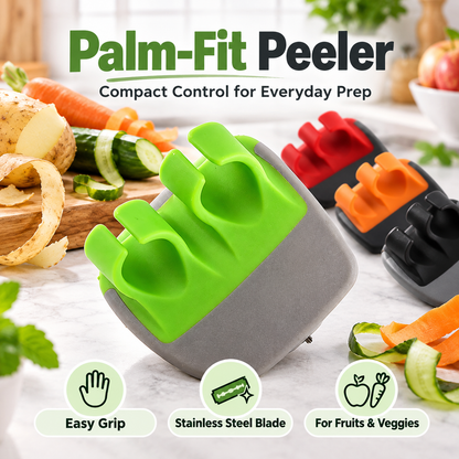 🔥LAST DAY 50% OFF ✨Palm Vegetable Peeler Set – Soft Grip Handheld Fruit & Veggie Peeler