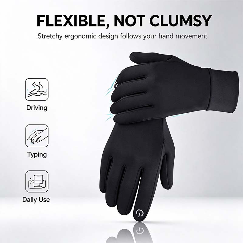 🔥LAST DAY 75% OFF ✨ Winter Gloves Women Men Gloves Liners Thermal Warm Touch Screen