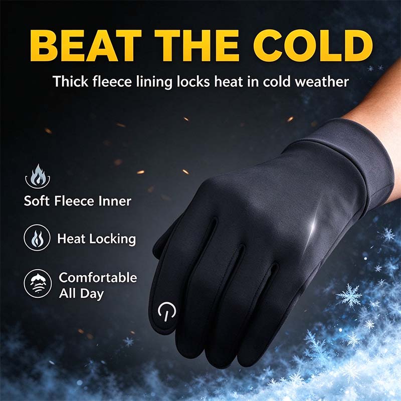 🔥LAST DAY 75% OFF ✨ Winter Gloves Women Men Gloves Liners Thermal Warm Touch Screen