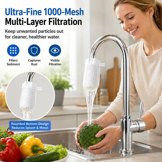Universal Faucet Filter Bag Effective filtration for tap water and spring water, removes rust and various impurities