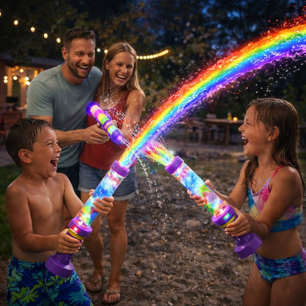 🔥LAST DAY 50% OFF🌈 — Rainbow Aqua LED Water Blaster