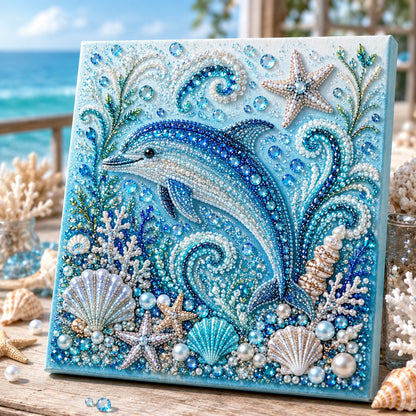 🌊🔥 Last Day Big Sale - 🌊✨ Ocean Theme Pearl Art DIY Kit – Relaxing DIY Craft to Create Stunning Coastal Artwork