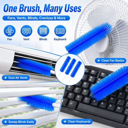 🔥Latest 2026 360-Degree Cleaning Brush – 50% Off🔥Bendable Microfiber Head,Reusable Dust Remover