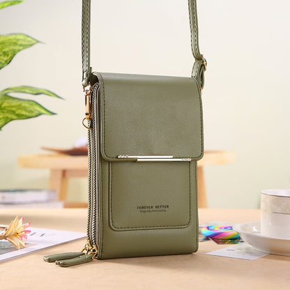 💞LAST DAY 50% OFF ✨👜📱Orodira® Simple and elegant women's touchscreen crossbody phone wallet