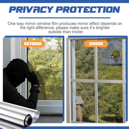 Dobryla® One-Way Mirror Window Film – Heat Control & UV Protection