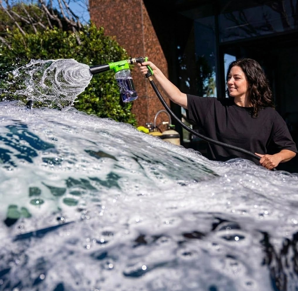Divanoxcosh Premium Foam Blaster – Garden Hose Sprayer for Thick Suds & Scratch-Free Car Wash