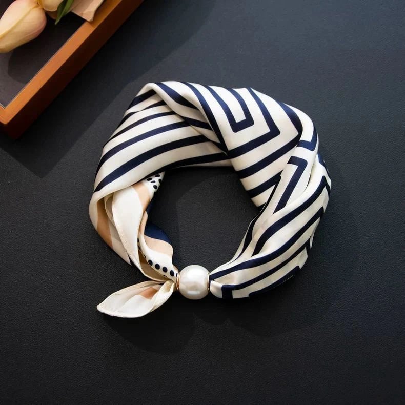 🏆25K+ SOLD 🔥2026 HOT SALE ✨ Effortless Glamour: Pop-On Pearl Necklace Scarf 🧣