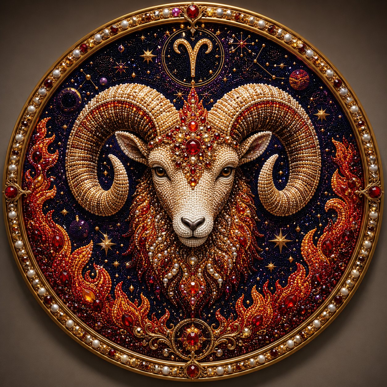🔥 LAST DAY 49% OFF – ✨ Premium 3D Pearl 12 Zodiac Signs Art Kit | Luxury Flocked Canvas with Scratch-Resistant Non-Fading Pearl Beads DIY Handmade Astrology Decor ♈🌙💎