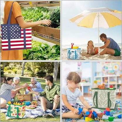Thickened reusable shopping bag (foldable, sturdy, waterproof) 🛒✨