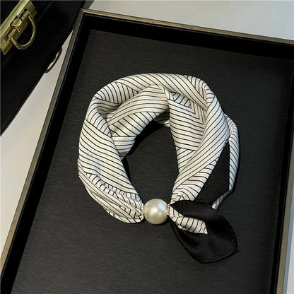 🏆25K+ SOLD 🔥2026 HOT SALE ✨ Effortless Glamour: Pop-On Pearl Necklace Scarf 🧣