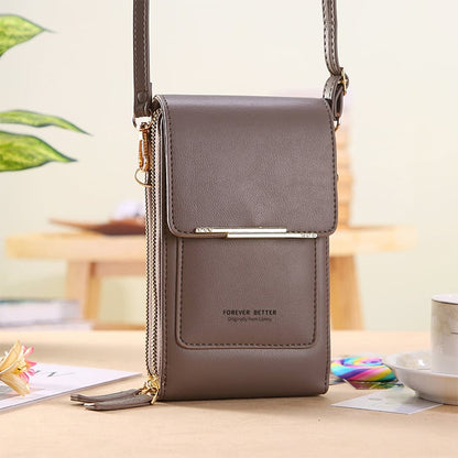 💞LAST DAY 75% OFF ✨👜📱Larnto® Simple and elegant women's touchscreen crossbody phone wallet Upsell