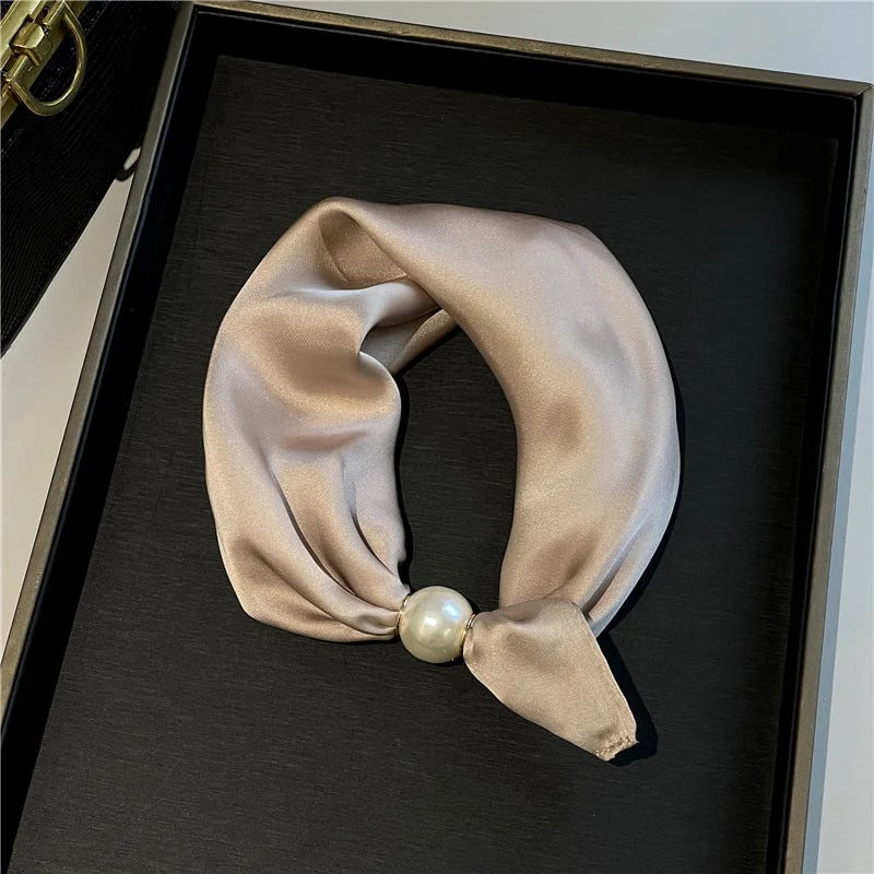 🏆25K+ SOLD 🔥2026 HOT SALE ✨ Effortless Glamour: Pop-On Pearl Necklace Scarf 🧣