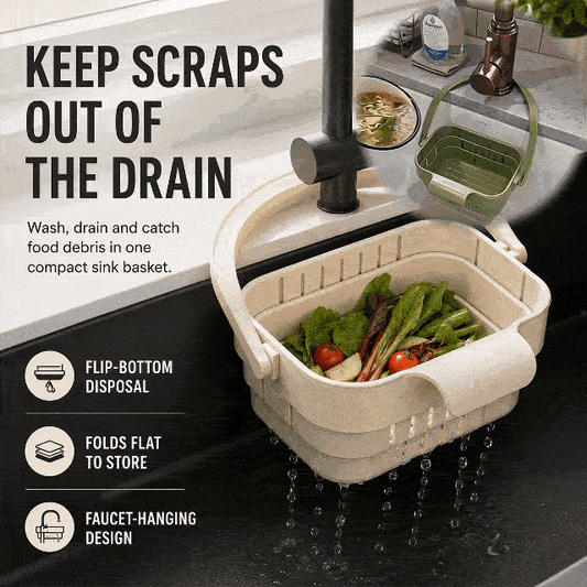 🔥💓LAST DAY 50% OFF ✨Fold-Flat Space-Saving Sink Strainer