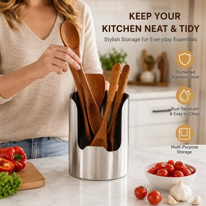🔥LAST DAY 70% OFF ✨Thickened Stainless Steel Utensil Organizer, Rust Resistant Easy to Clean
