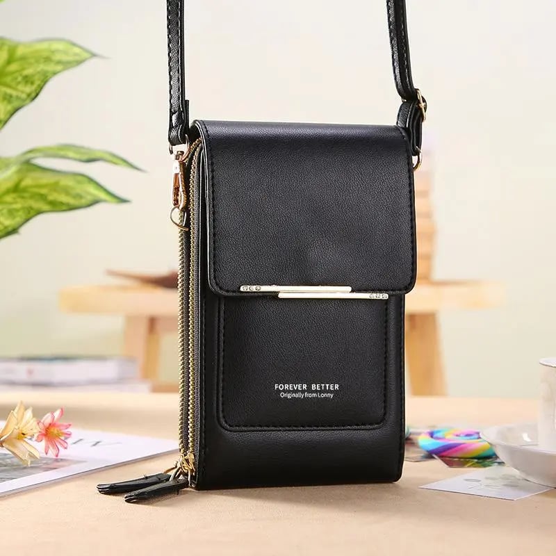 💞LAST DAY 75% OFF ✨👜📱Larnto® Simple and elegant women's touchscreen crossbody phone wallet Upsell