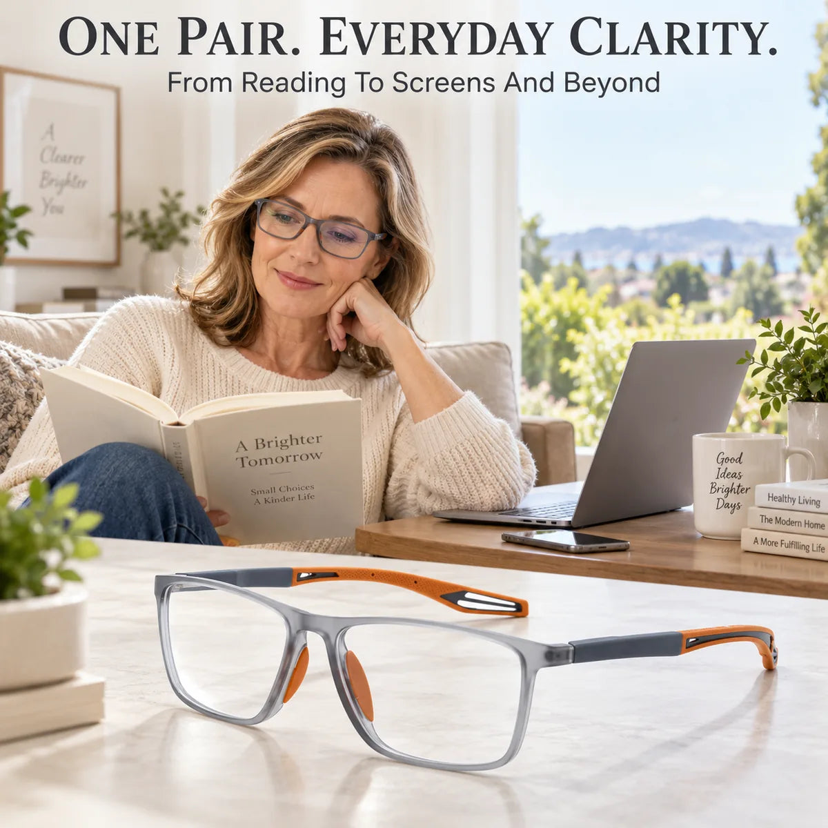 One pair everyday clarity for reading screens and beyond