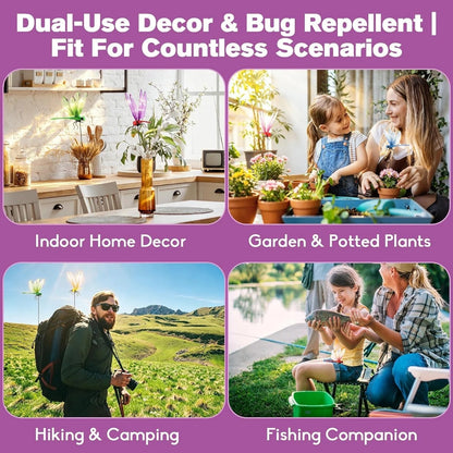 🔥💕LAST DAY 50% OFF ✨Orodira® Outdoor Fake Dragonfly Rod Clip, Garden Metal Dragonfly Clip