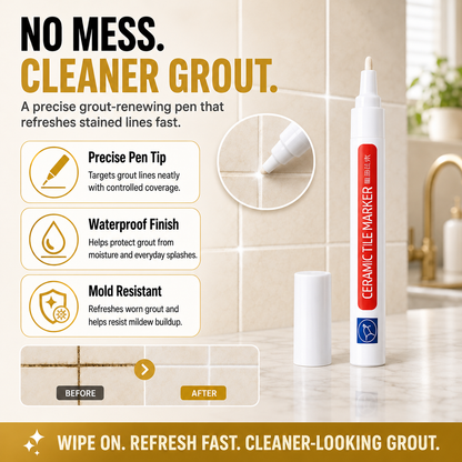 🔥✨LAST DAY 50% OFF ✨Anti-mould and waterproof joint pen for ceramic tiles