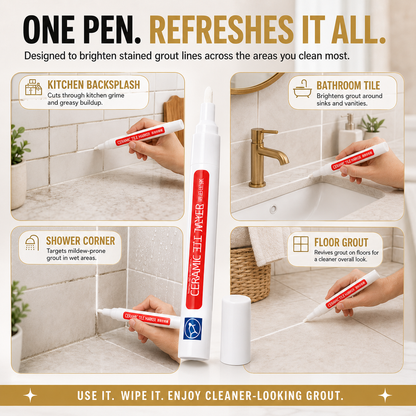 🔥✨LAST DAY 50% OFF ✨Anti-mould and waterproof joint pen for ceramic tiles