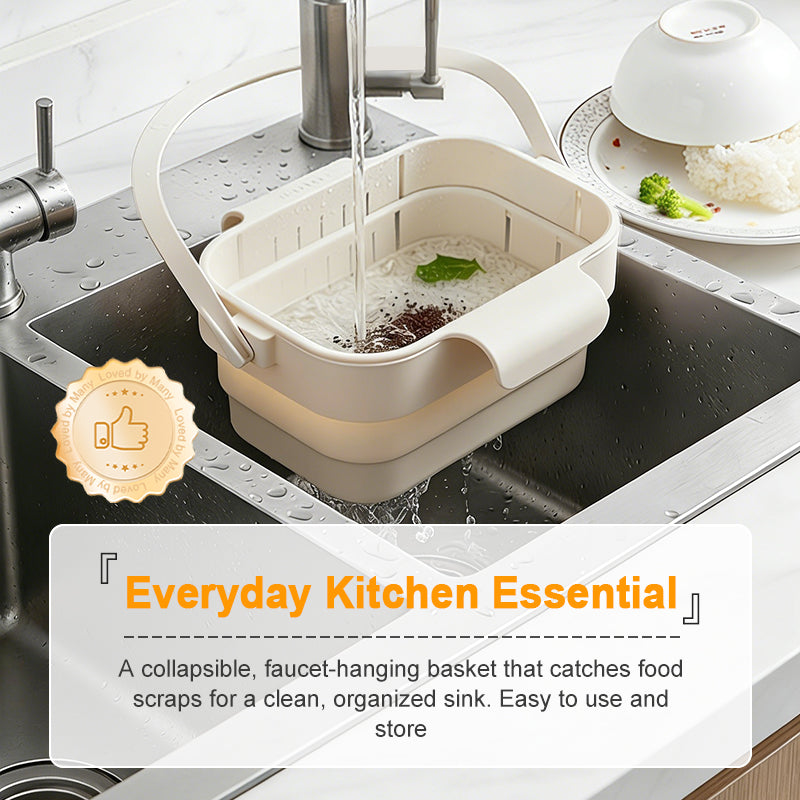 Fold-Flat Space-Saving Sink Strainer