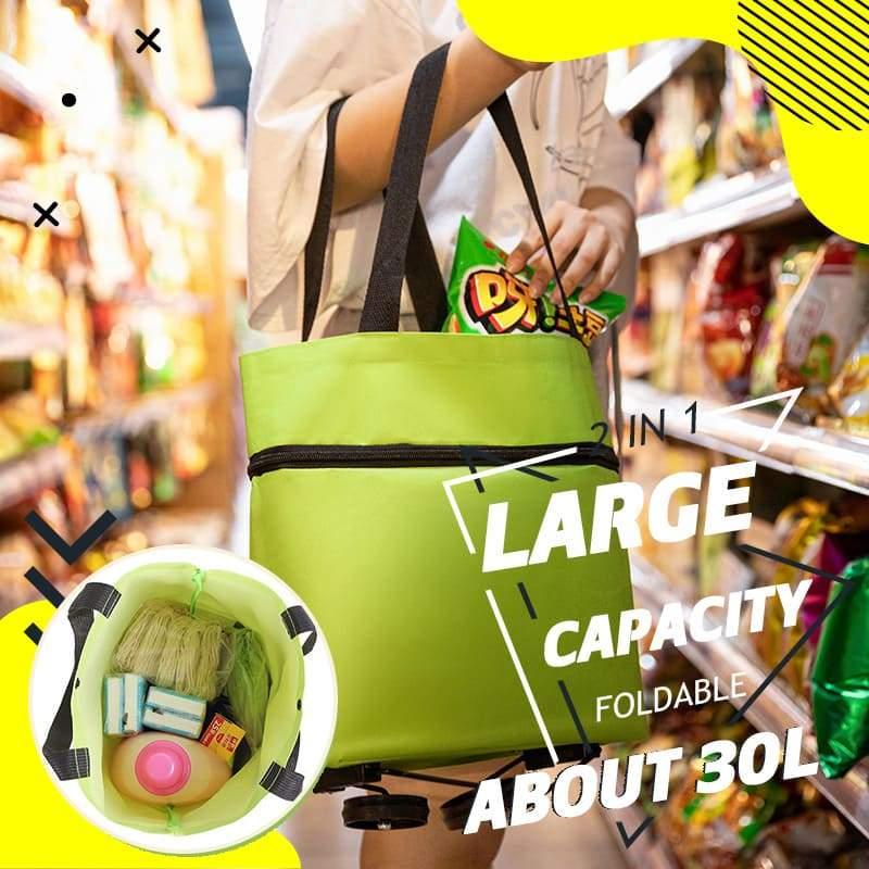 Dobryla®🔥HOT SALE 50% OFF🔥Foldable 2-in-1 Shopping Bag