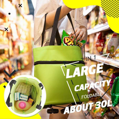Dobryla®🔥HOT SALE 50% OFF🔥Foldable 2-in-1 Shopping Bag