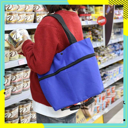 Dobryla®🔥HOT SALE 50% OFF🔥Foldable 2-in-1 Shopping Bag