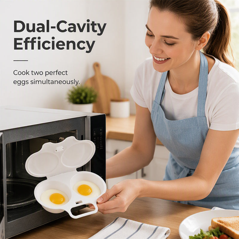 Dobryla® Microwave Egg Poacher with Lid & Handle upsell